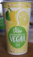 Mängden socker i bio lassi vegan zitrone