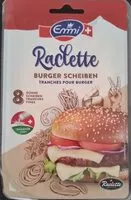 Mängden socker i Raclette tranche pour burger