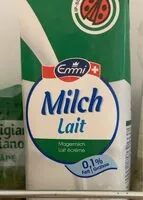 Mängden socker i Milch lait
