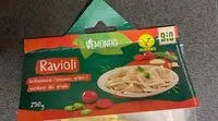Mängden socker i Raviolis aux légumes grillés
