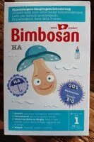 Mängden socker i Bimbosan aliment lacté pour nourrissons