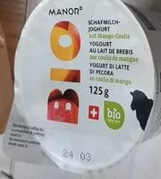 Mängden socker i Yoghourt lait de brebis sur coulis de mangue