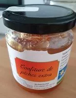 Mängden socker i Confiture de pêches extra