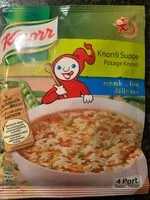 Mängden socker i Potage Knorrli Knorr