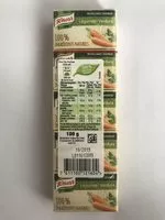 Mängden socker i Bouillon légumes