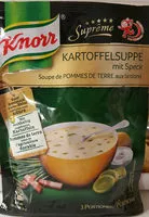 Mängden socker i Soupe de pommes de terre auxi lardons
