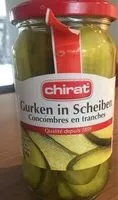 Mängden socker i Gurken in Scheiben