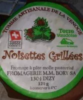 Mängden socker i Tomme de la venoge noisette