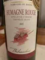 Mängden socker i HUMAGNE ROUGE TERRASSES DU RHÔNE 2014 Bibacchus