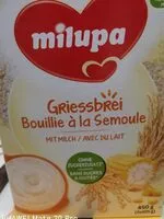 Mängden socker i Bouillie à la semoule