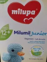 Mängden socker i Milumil junior, lait de suite