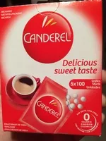 Mängden socker i Canderel