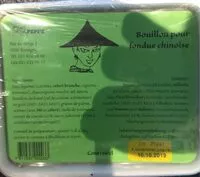 Mängden socker i Bouillon pour fondue chinoise
