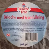 Mängden socker i Brioche med krämfyllning