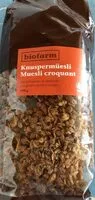 Mängden socker i Muesli croquant