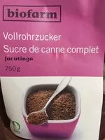 Mängden socker i Sucre de canne complet