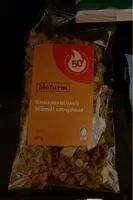 Mängden socker i Müesli croquant