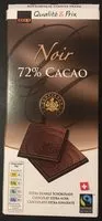 Mängden socker i Noir 72% Cacao