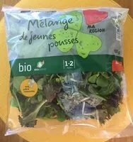 Mängden socker i Mélange de jeunes pousses