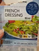 Mängden socker i Sauce à salade french dressing