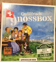 Mängden socker i Quöllfrisch gnossbox