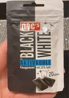 Mängden socker i DOC's Black white aktive Kohle kaugummi
