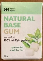 Mängden socker i Natural base gum
