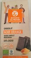 Mängden socker i Chocolat Noir Goût Orange
