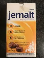 Mängden socker i Jemalt 13+13 Tabs 40 X 7.5 G