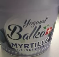 Mängden socker i Yogourt balko myrtille heidelbeer