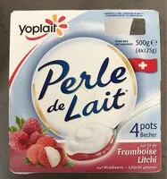 Mängden socker i Perle de lait framboise-litschi