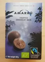 Mängden socker i Truffes chocolat noir