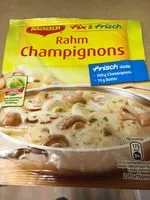 Mängden socker i Rahm Champignons