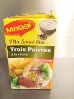 Mängden socker i MAGGI Ma Sauce Fine 3 Poivres 250ml