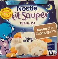 Mängden socker i 2 Fois 250 Grammes Risotto Champignon P'tite Soupe Nestlé