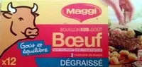 Mängden socker i Bouillon Kub ® Goût Boeuf dégraissé