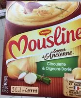 Mängden socker i Mousline saveur à l'Ancienne Ciboulette & oignons dorés