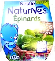 Mängden socker i NESTLE NATURNES Petits Pots Bébé Epinards -2x130g -Dès 4/6 mois