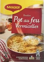 Mängden socker i MAGGI soupe pot au feu vermicelle