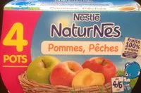 Mängden socker i NESTLÉ NATURNES Purée bébé Pommes Pêches -4x130g -Dès 4/6 mois