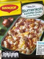 Mängden socker i Blumenkohl Kartoffel Gratin, Mit Schinken (trocken...