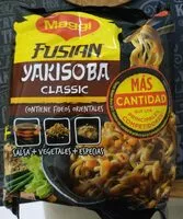 Mängden socker i Fusian Yakisoba classico noodles