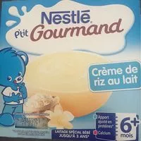 Mängden socker i NESTLE P'TIT GOURMAND Crème de Riz au Lait - 4 x 100g - Dès 6 mois