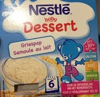Mängden socker i Baby Dessert - Semoule Au Lait