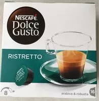 Mängden socker i Capsules NESCAFE Dolce Gusto Espresso Ristretto 16 Capsules