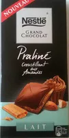 Mängden socker i Grand Chocolat - Fondant aux amandes (Lait)