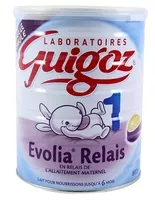 Mängden socker i GUIGOZ Evolia Relais 2ème âge dès 6 mois