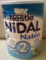 Mängden socker i NESTLE NIDAL 2 Lait Infantile 2ème âge 800g de 6 mois à 1 an