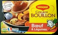 Mängden socker i Coeur De Bouillon Au Boeuf Et Légumes Maggi, 6 Coupelles, 144G,