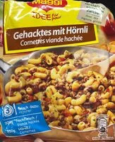 Mängden socker i Cornettes et viande hachée